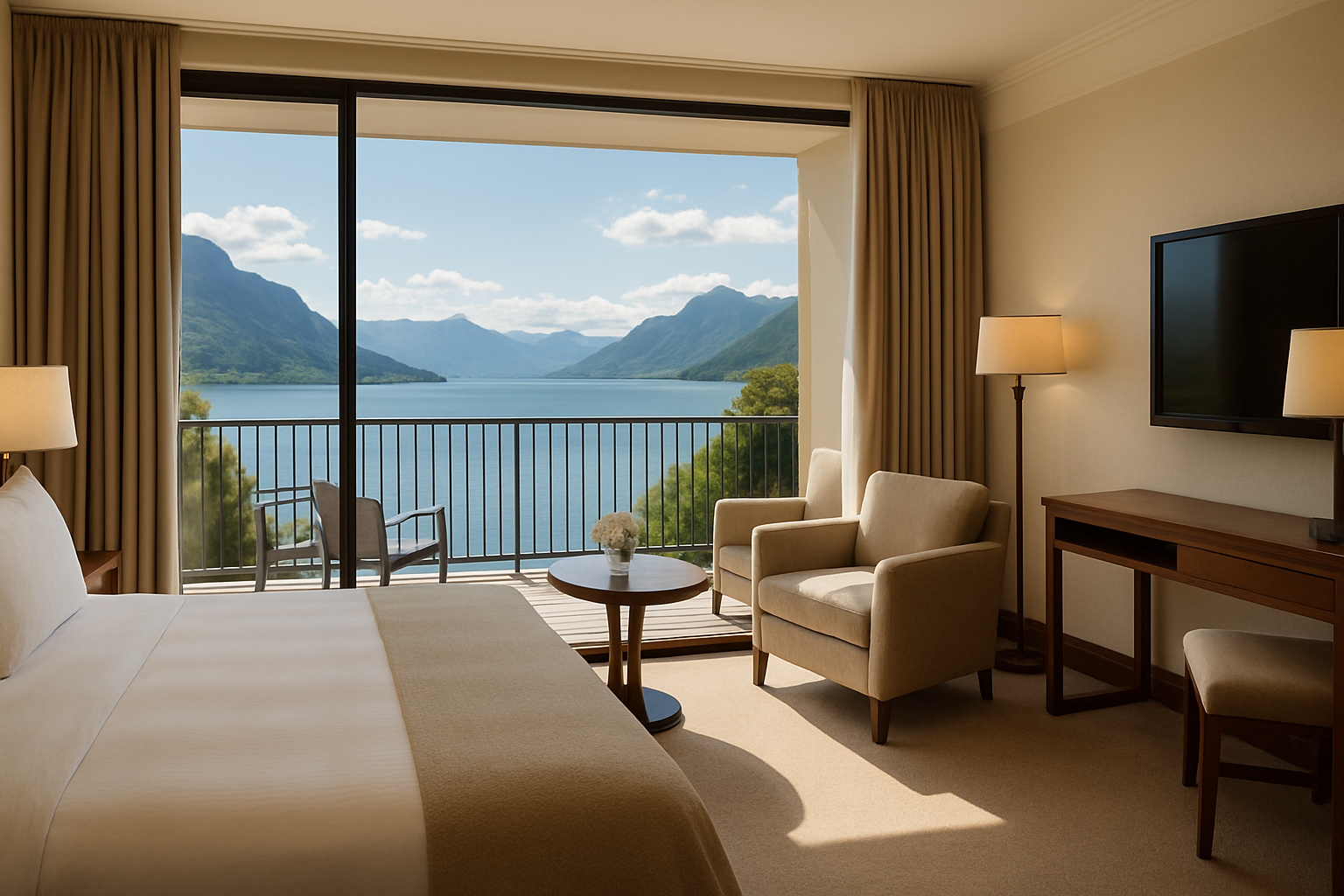Luxury hotel room